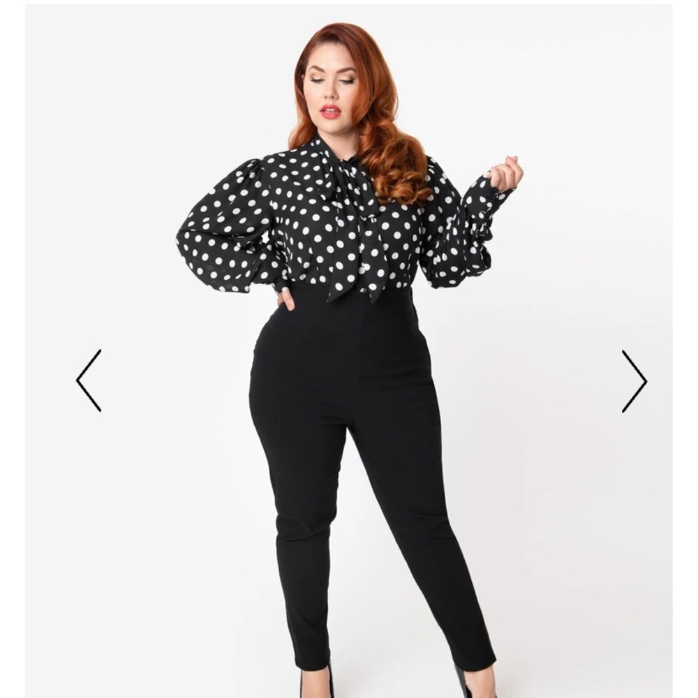 Unique Vintage High Waist Rizzo Cigarette Pants